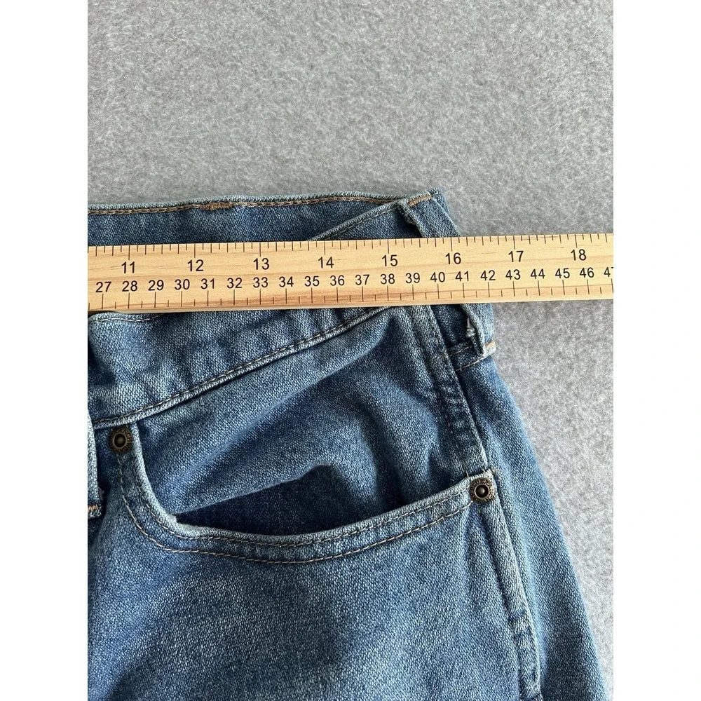 Blue Ranchwear Jeans‎ Mens 34x32 Blue Straight Denim Pants Cowboy Med Wash 32x31